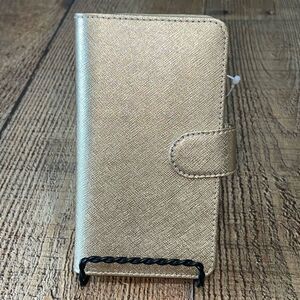 Michael Kors Saffiano Leather Folio Case with 3 Card Slots for iPhone X xs new
